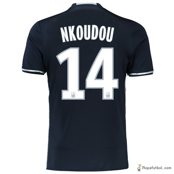 Camiseta Marsella Replica Segunda Ropa Nkoudou 2016/17 Negro